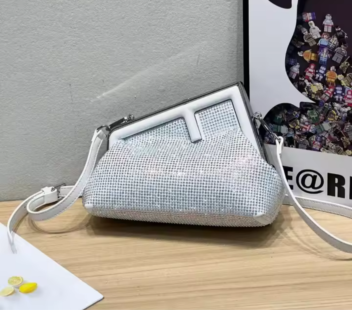 Letter F Clutch / crossbody bag
