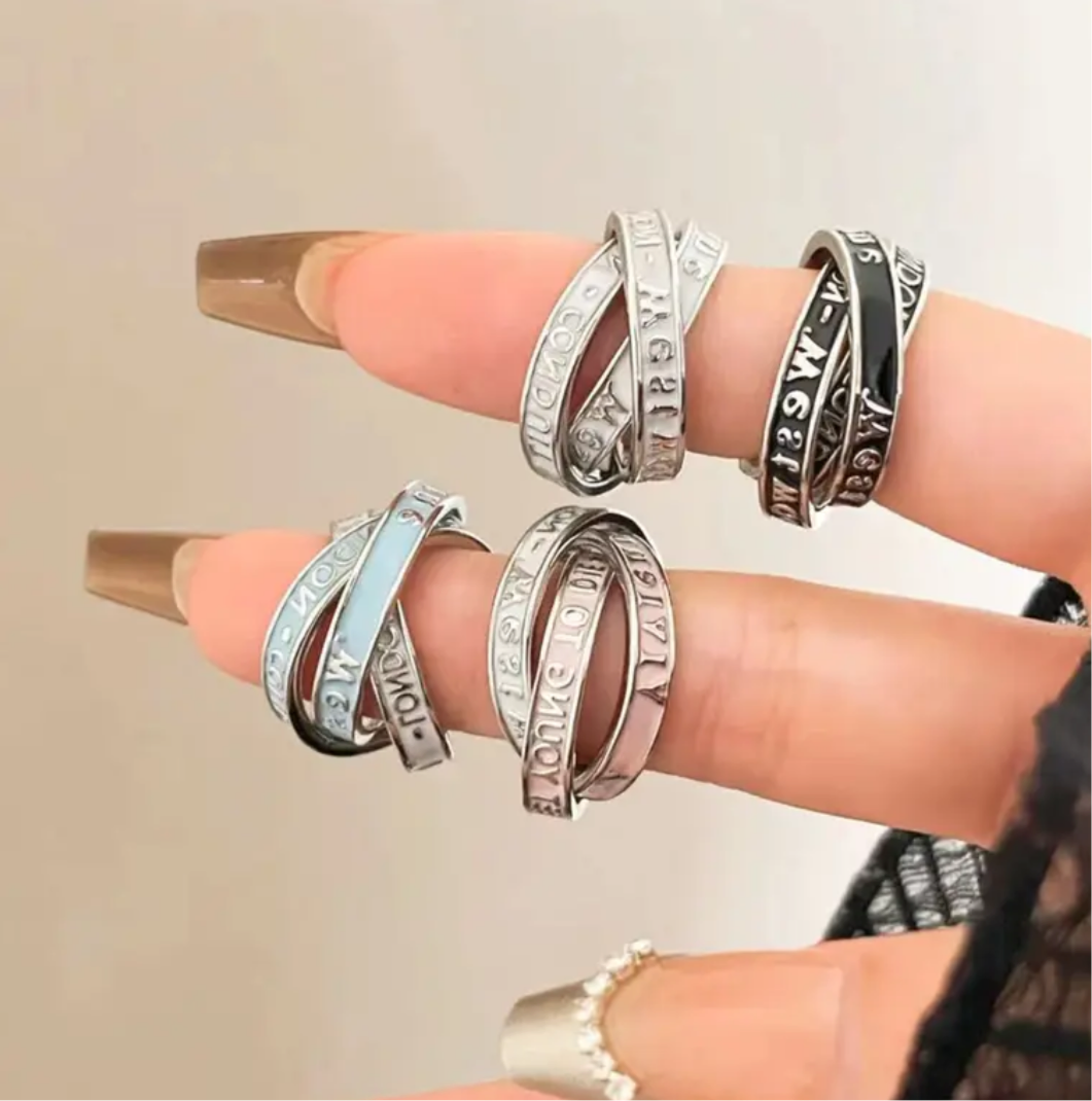 Stylish luxury brand rings