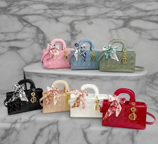 Structured rectangular tote handbags