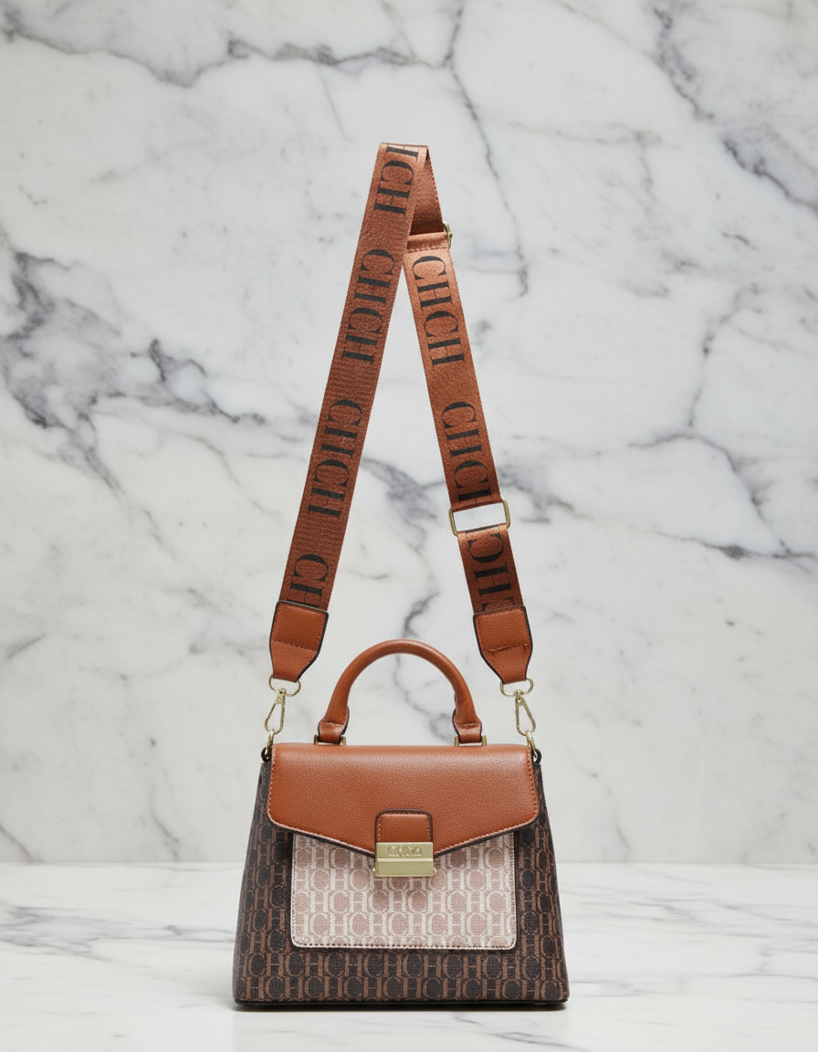 Leather colorful CHCH print Crossbody bags