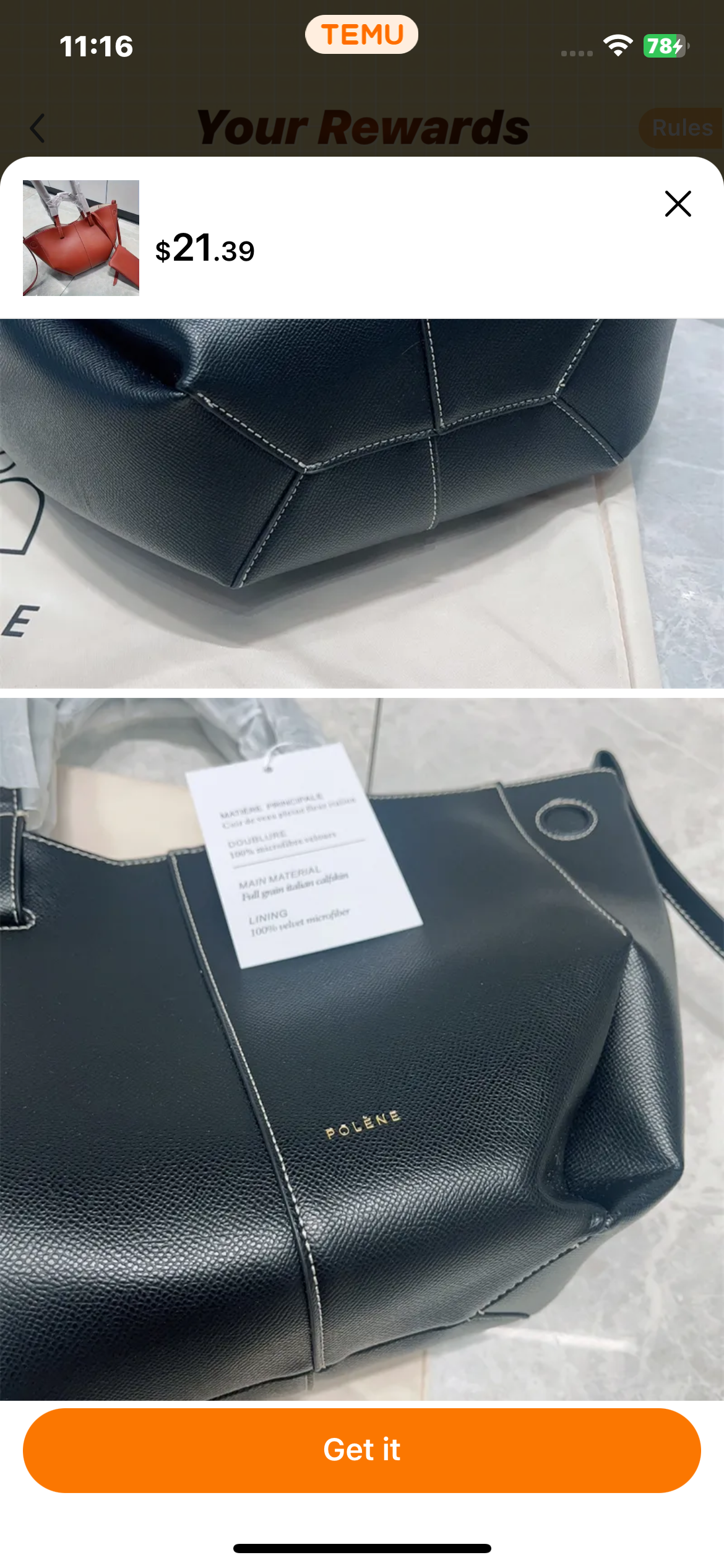 French structured leather bags (many options)