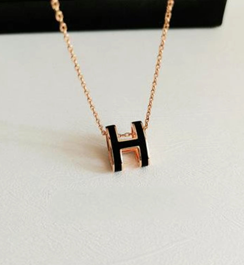 Bubble H chain necklaces