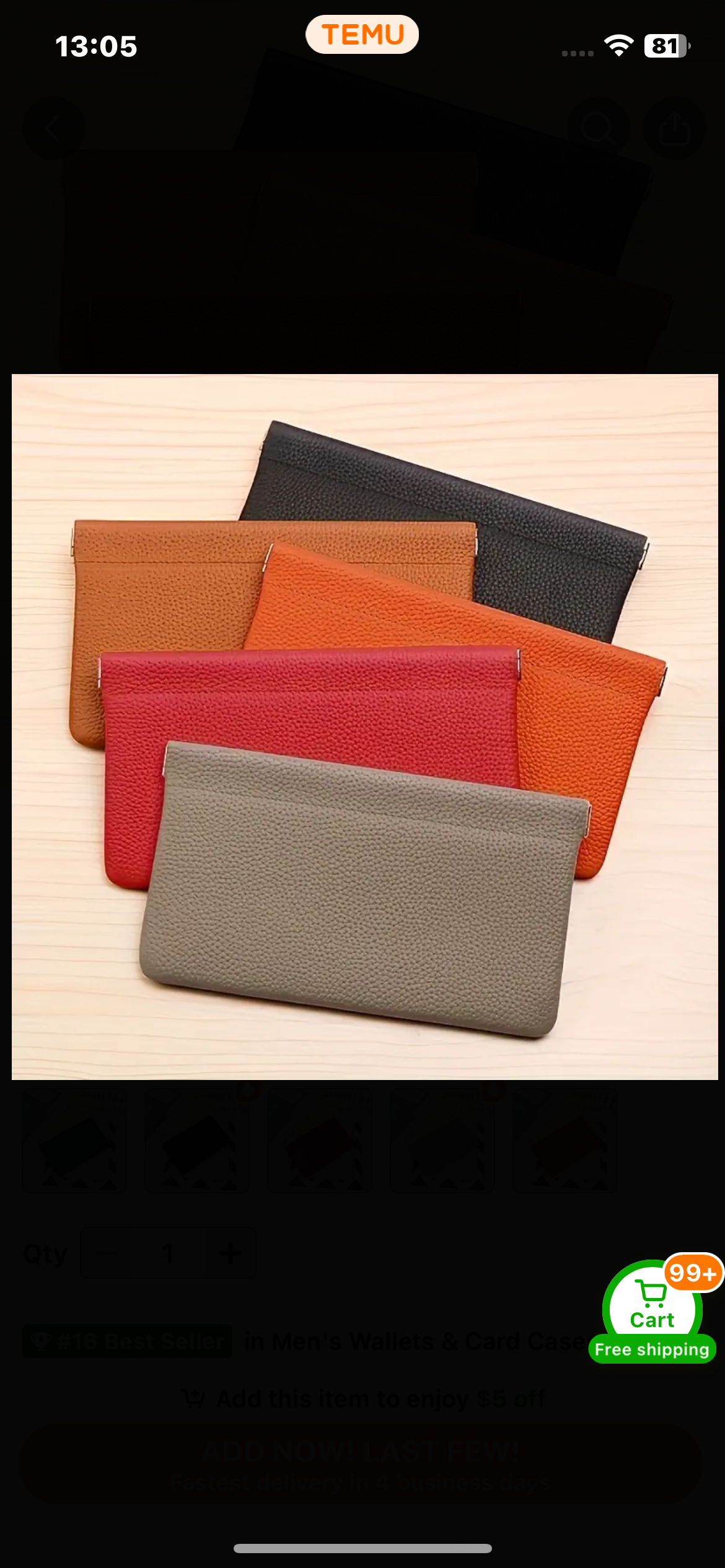 Soft leather coin pouches