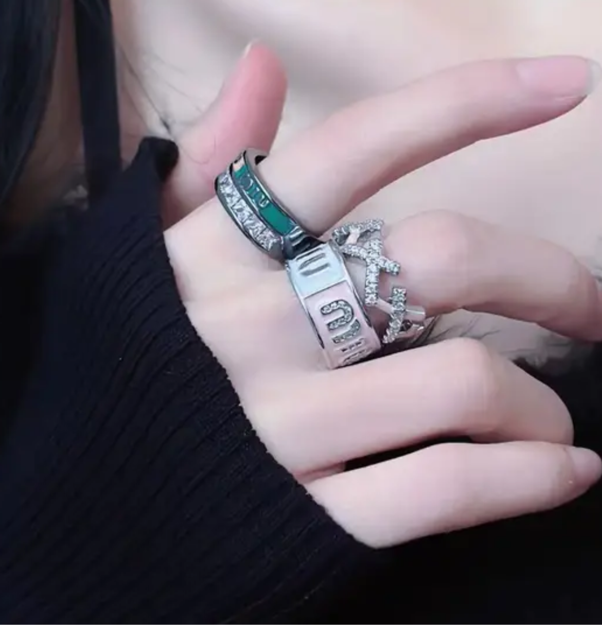 Stylish luxury brand rings