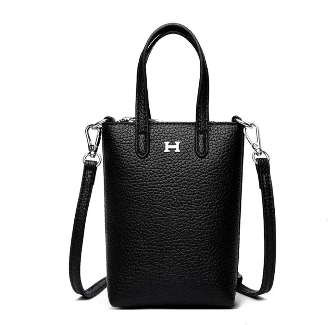 Small leather crossbody bag