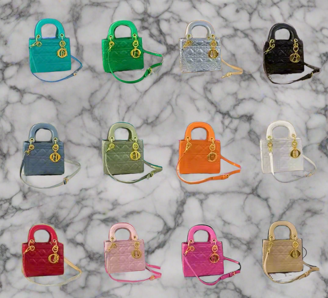 Structured square tote  “DIANA” bag