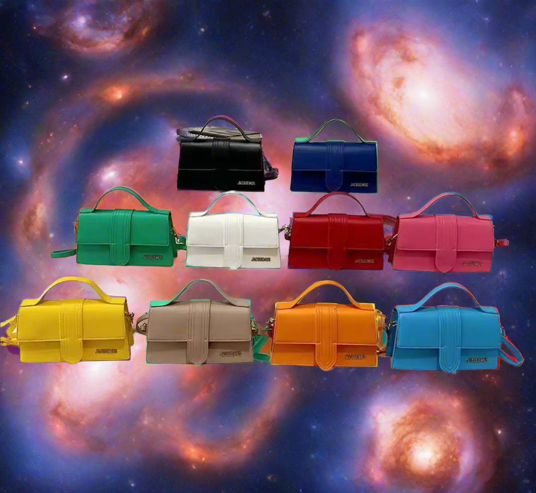 JAQ structured rectangular clutch / crossbody flap purse in many colors