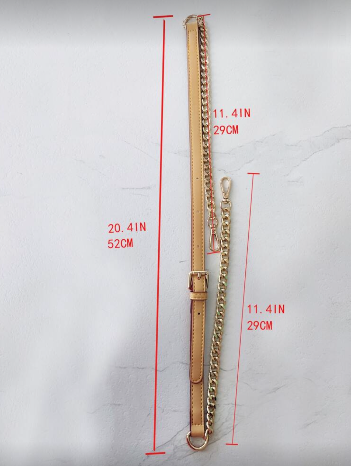 Adjustable long Leather purse straps