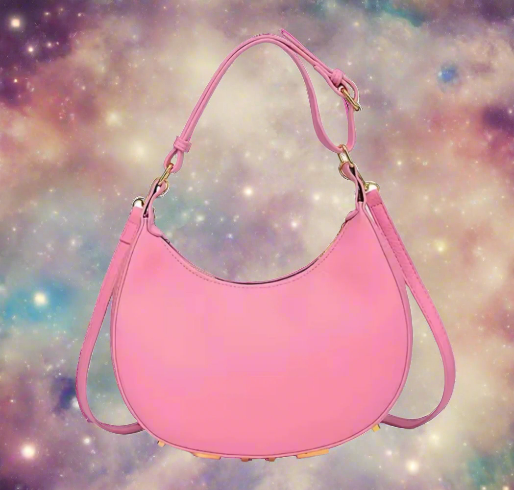Classic shoulder hobo bag with Metal lettering (many options)