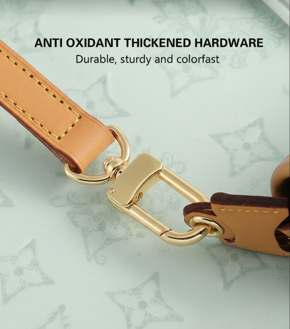 Adjustable long Leather purse straps