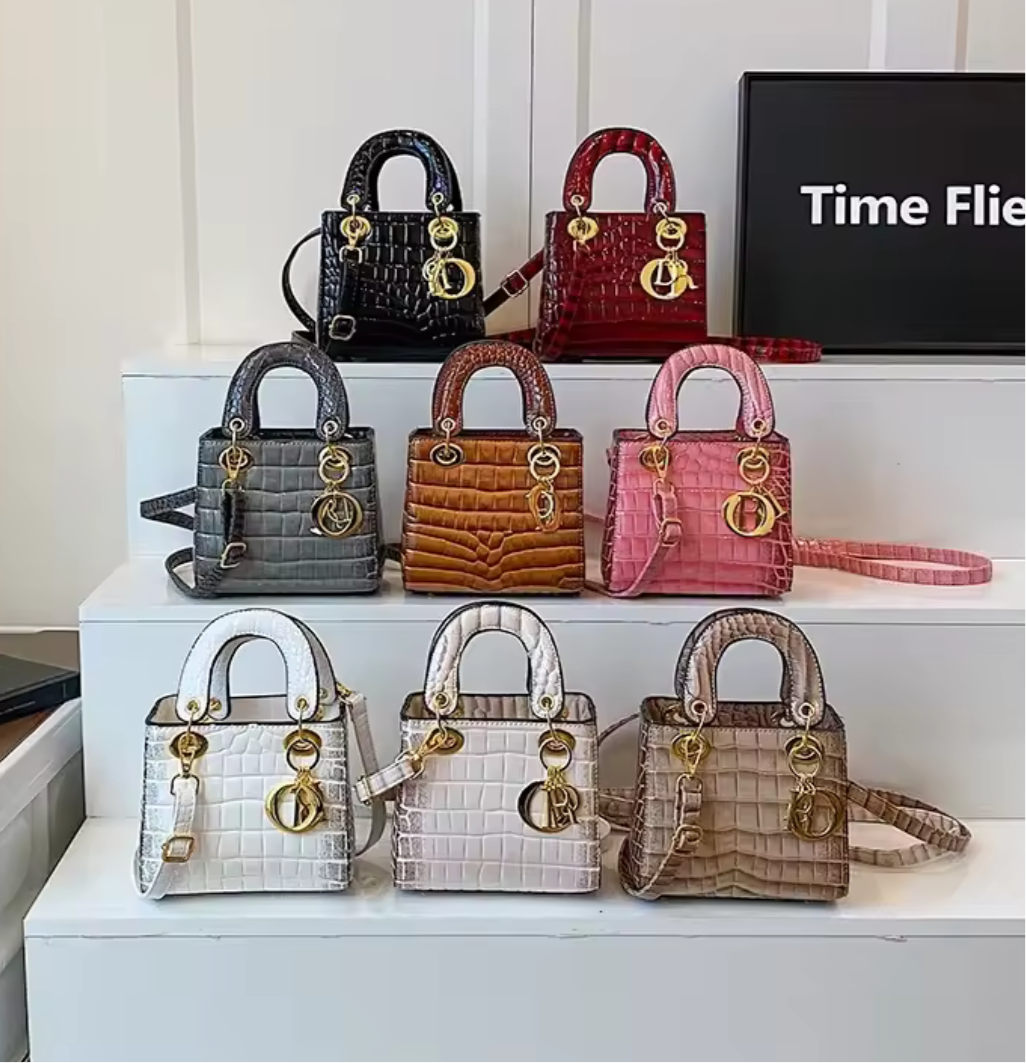 Structured square tote  “DIANA” bag