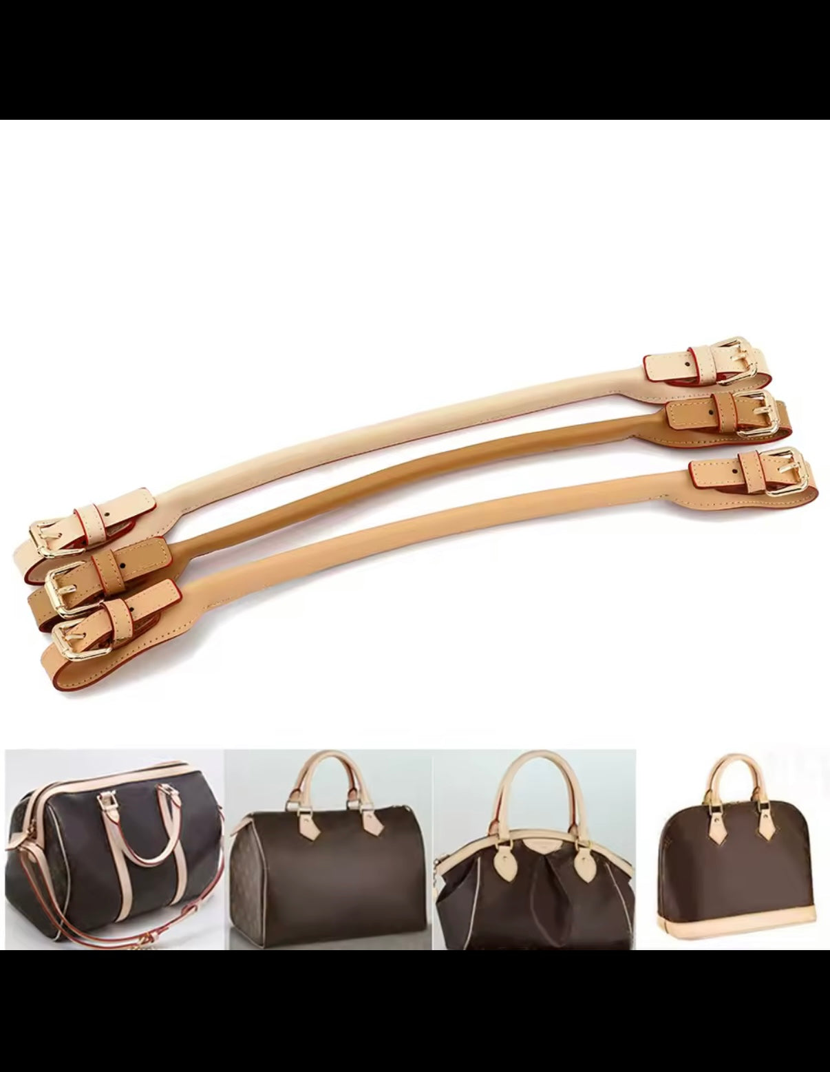 Replacement leather bag straps