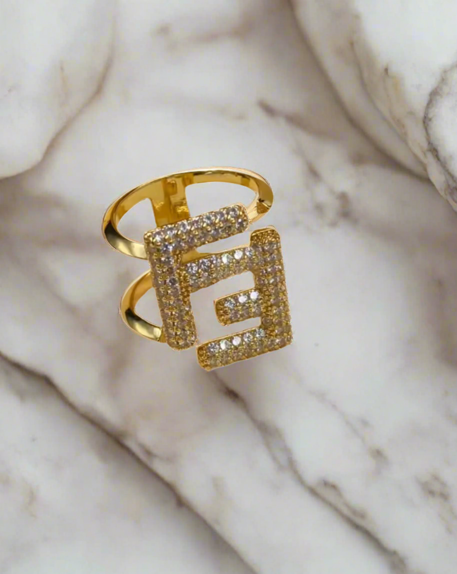 Beautiful inspired rings with logos and adjustable bands (large variety)
