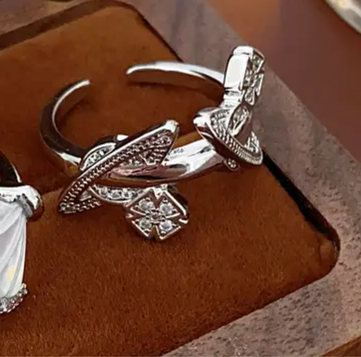Stylish luxury brand rings