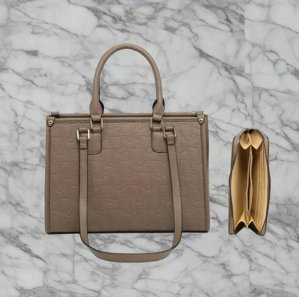 Vegan leather printed totes & wallets