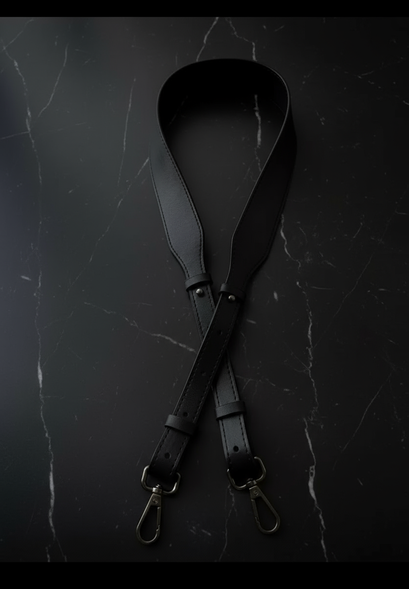 Adjustable long Leather purse straps