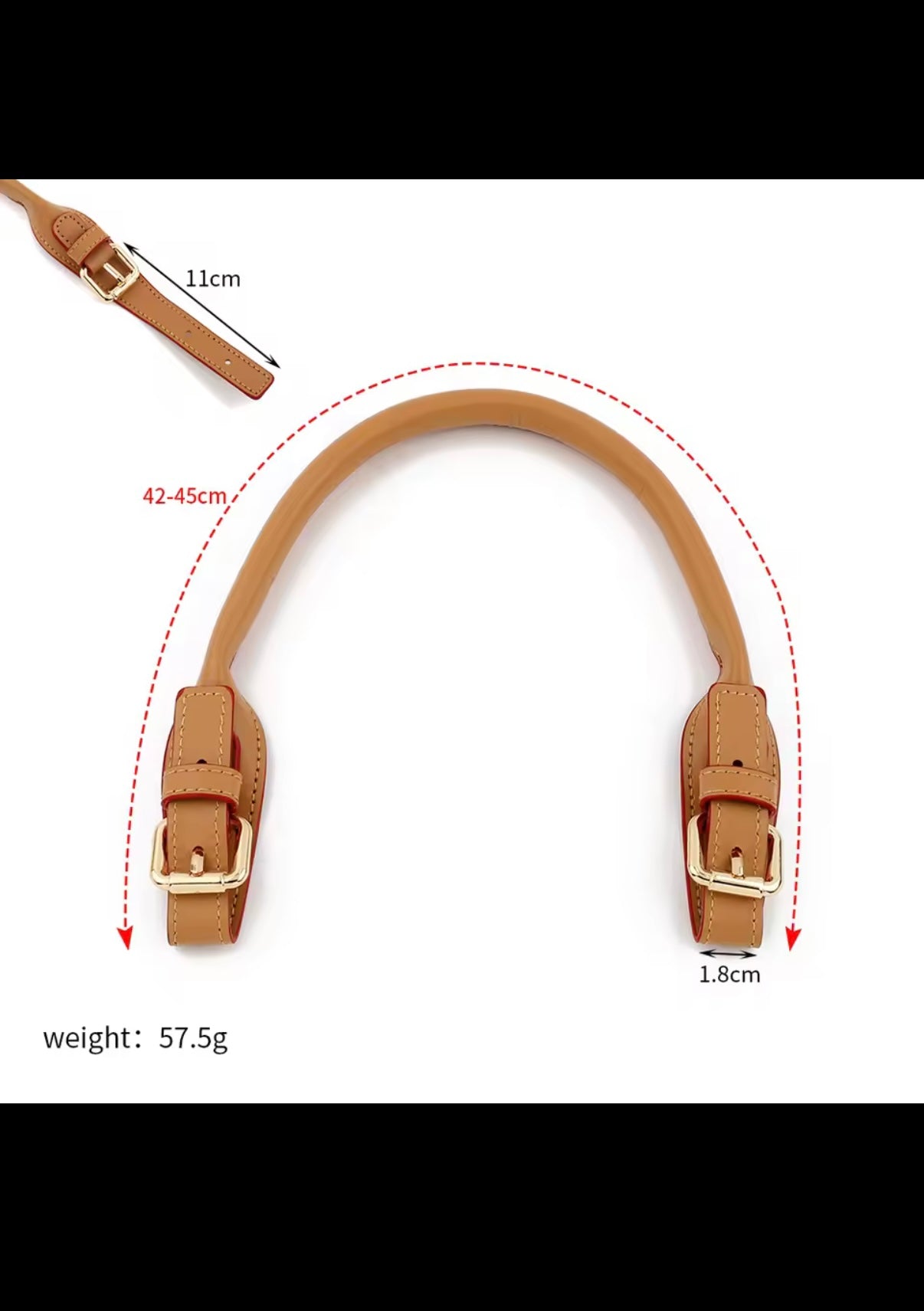Replacement leather bag straps