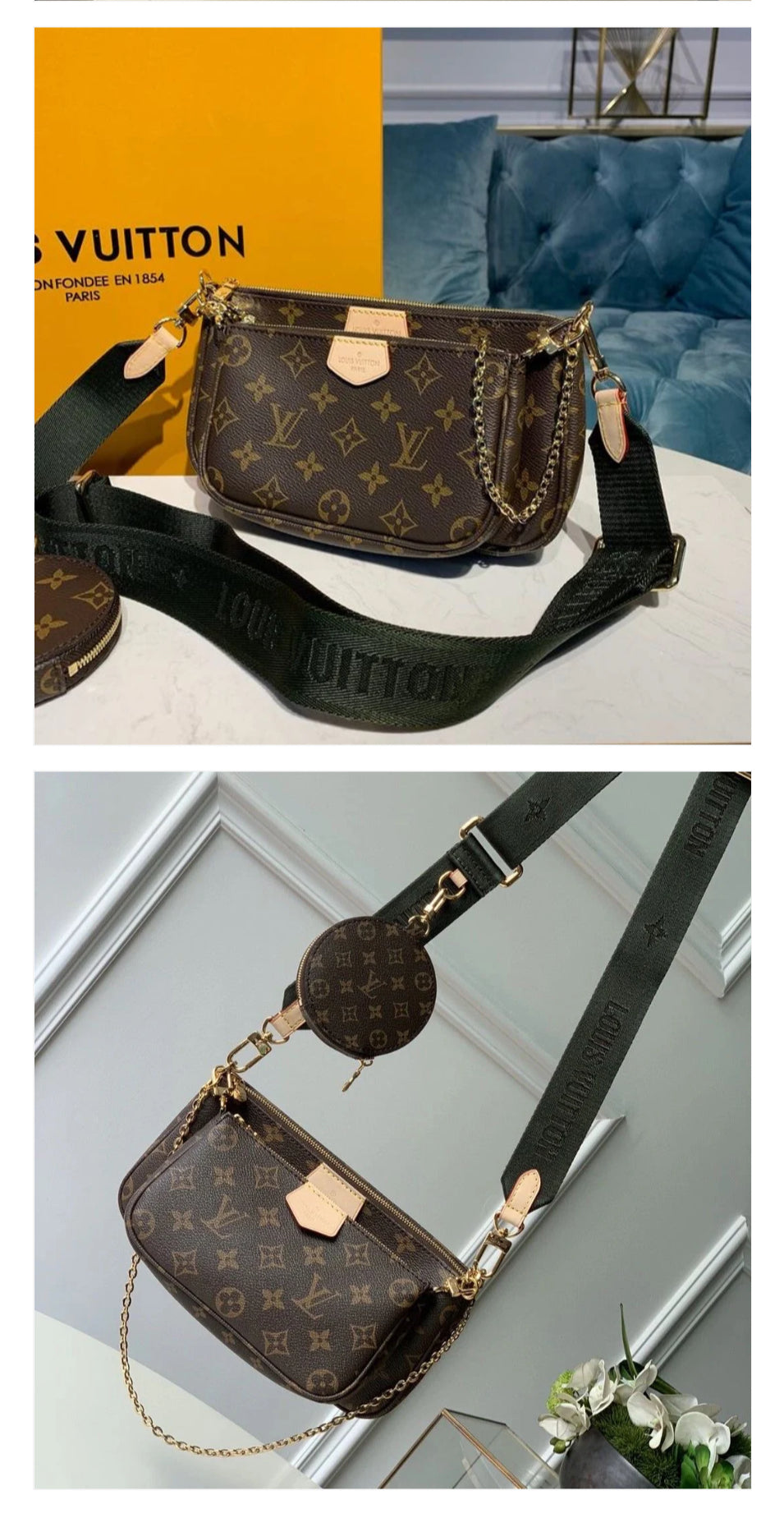 Classic monogram logo Crossbody bags