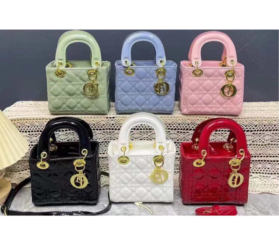 Structured square tote  “DIANA” bag