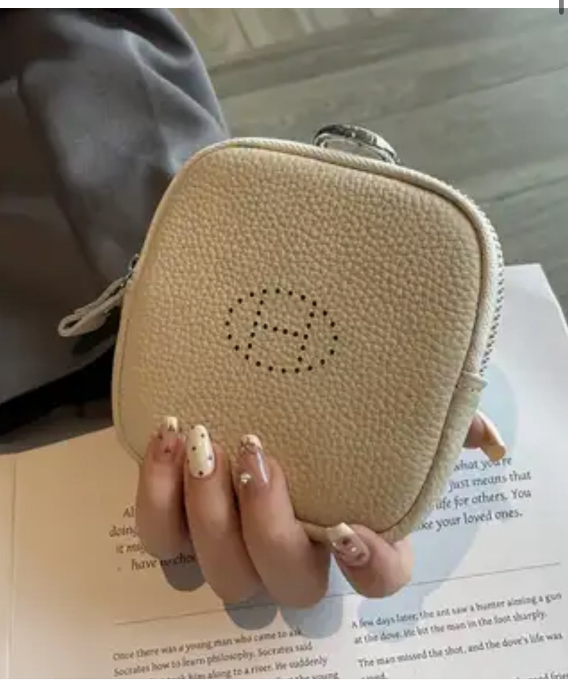 Soft leather coin pouches