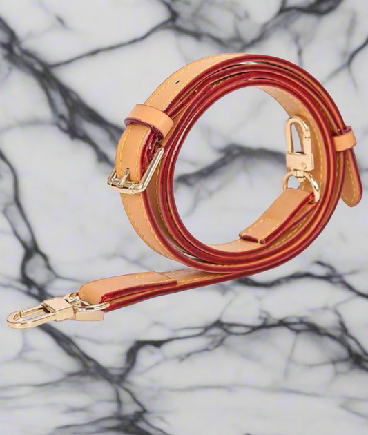 Adjustable long Leather purse straps