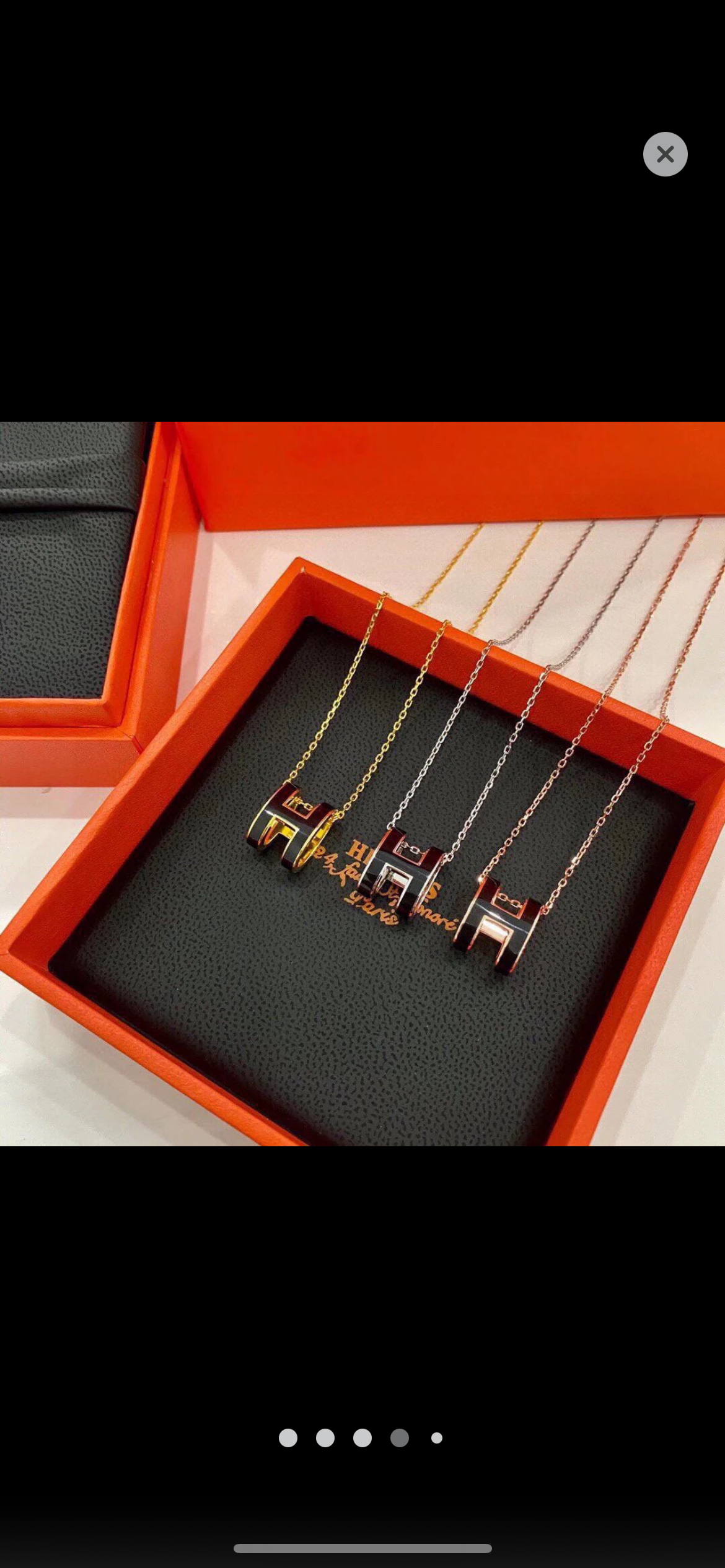 Bubble H chain necklaces