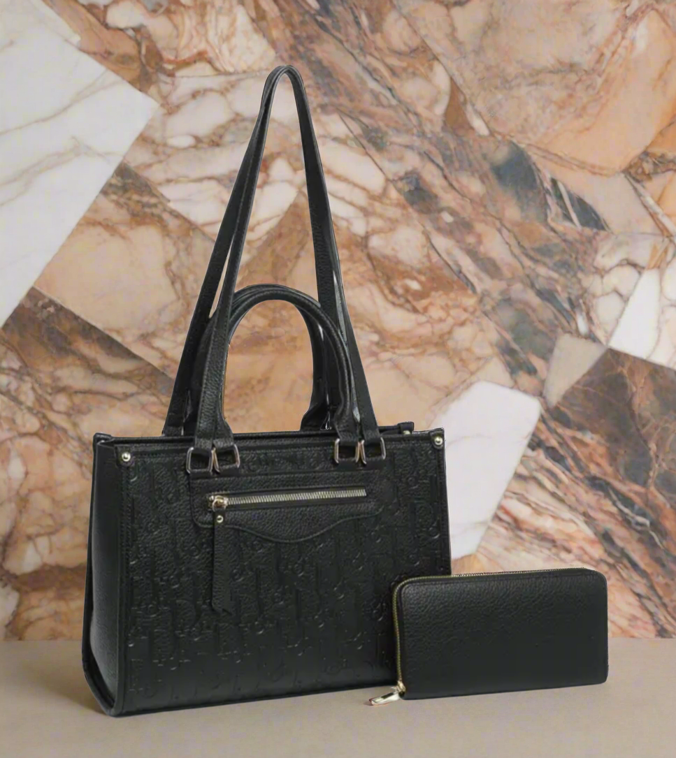 Vegan leather printed totes & wallets