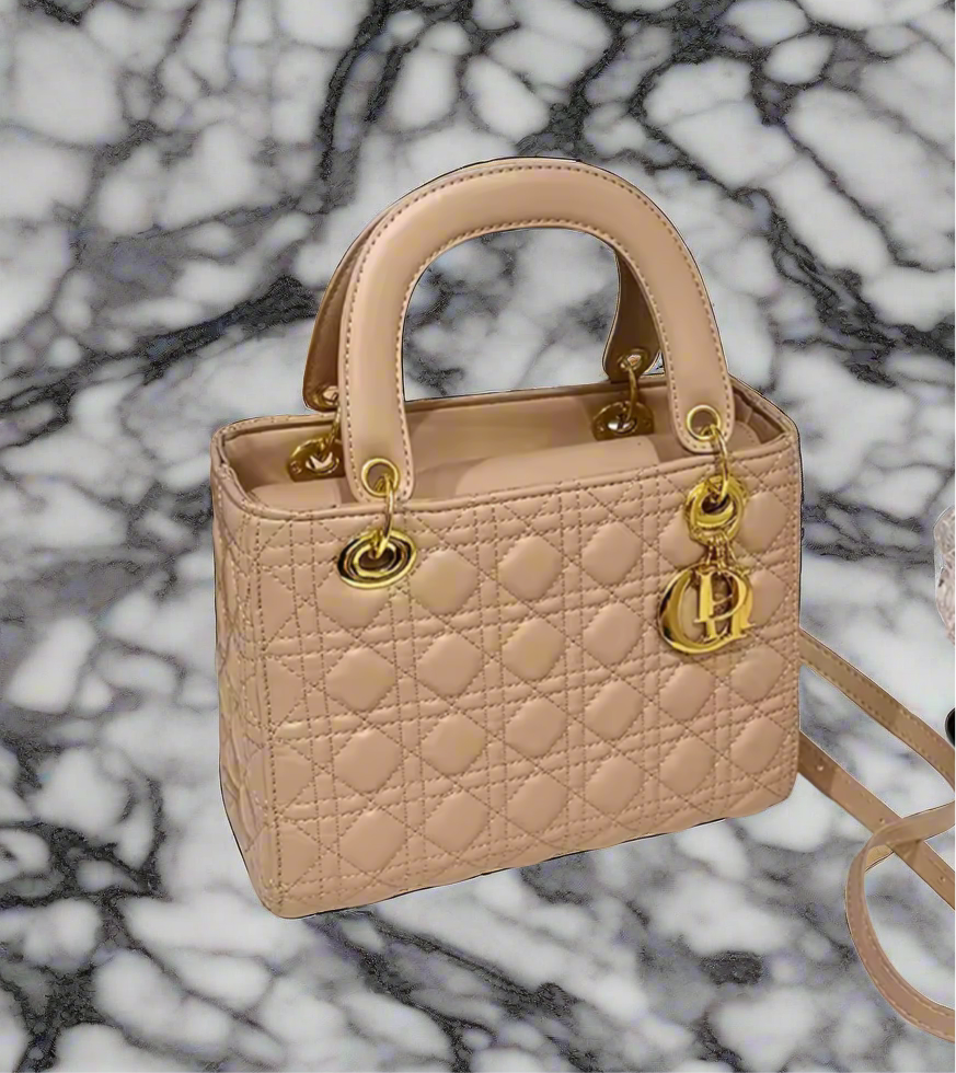 Structured square tote  “DIANA” bag