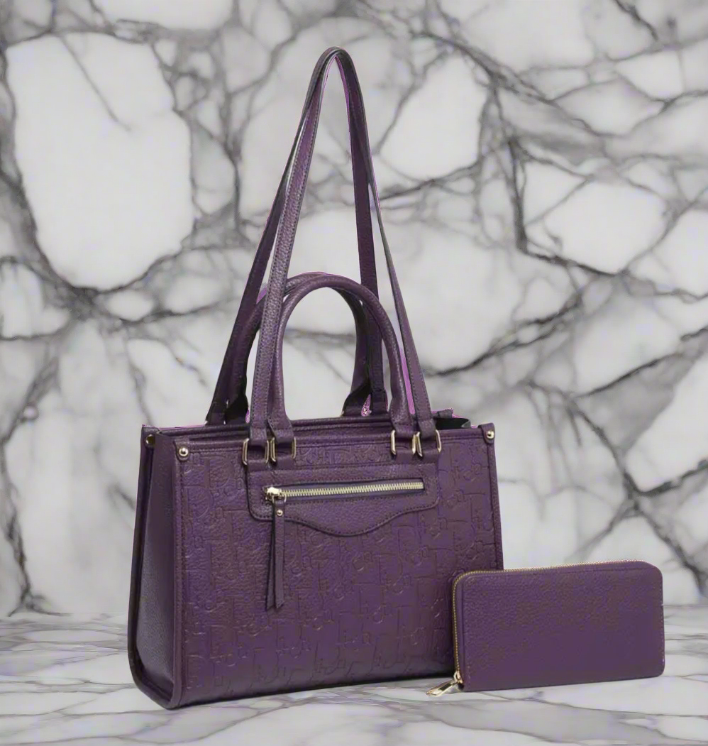 Vegan leather printed totes & wallets