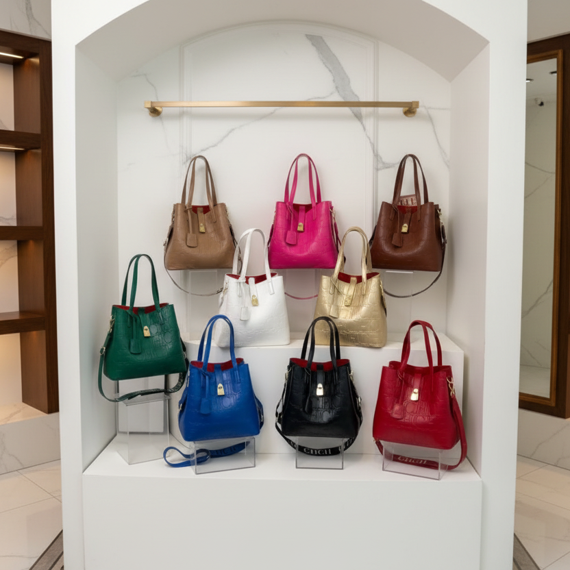 CHCH TOTE BAG W/ smaller pouch bag