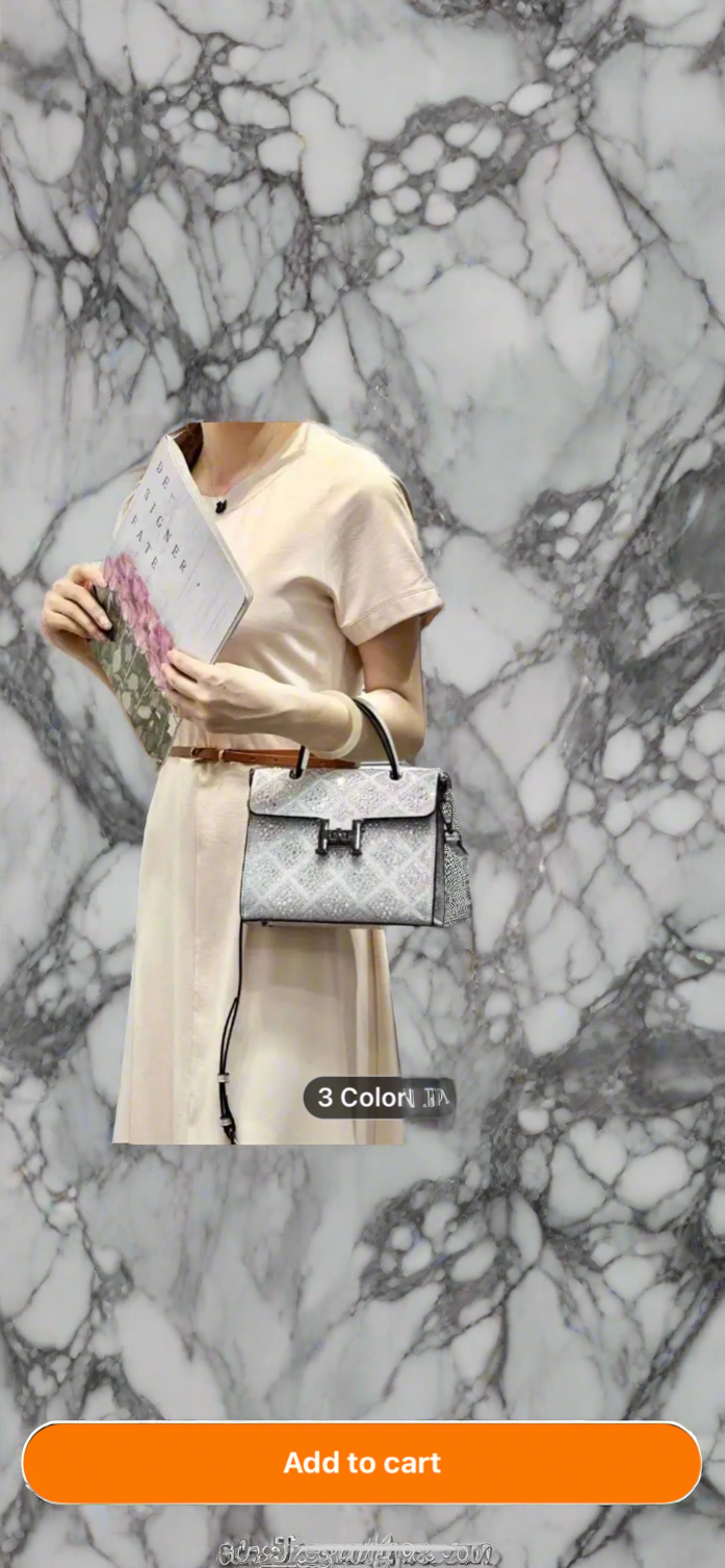 Swarovski crystal evening bag with B logo