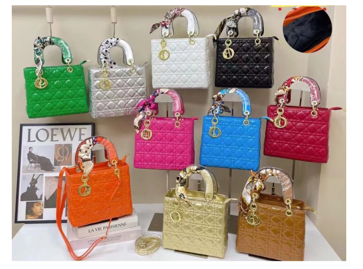 Structured square tote  “DIANA” bag