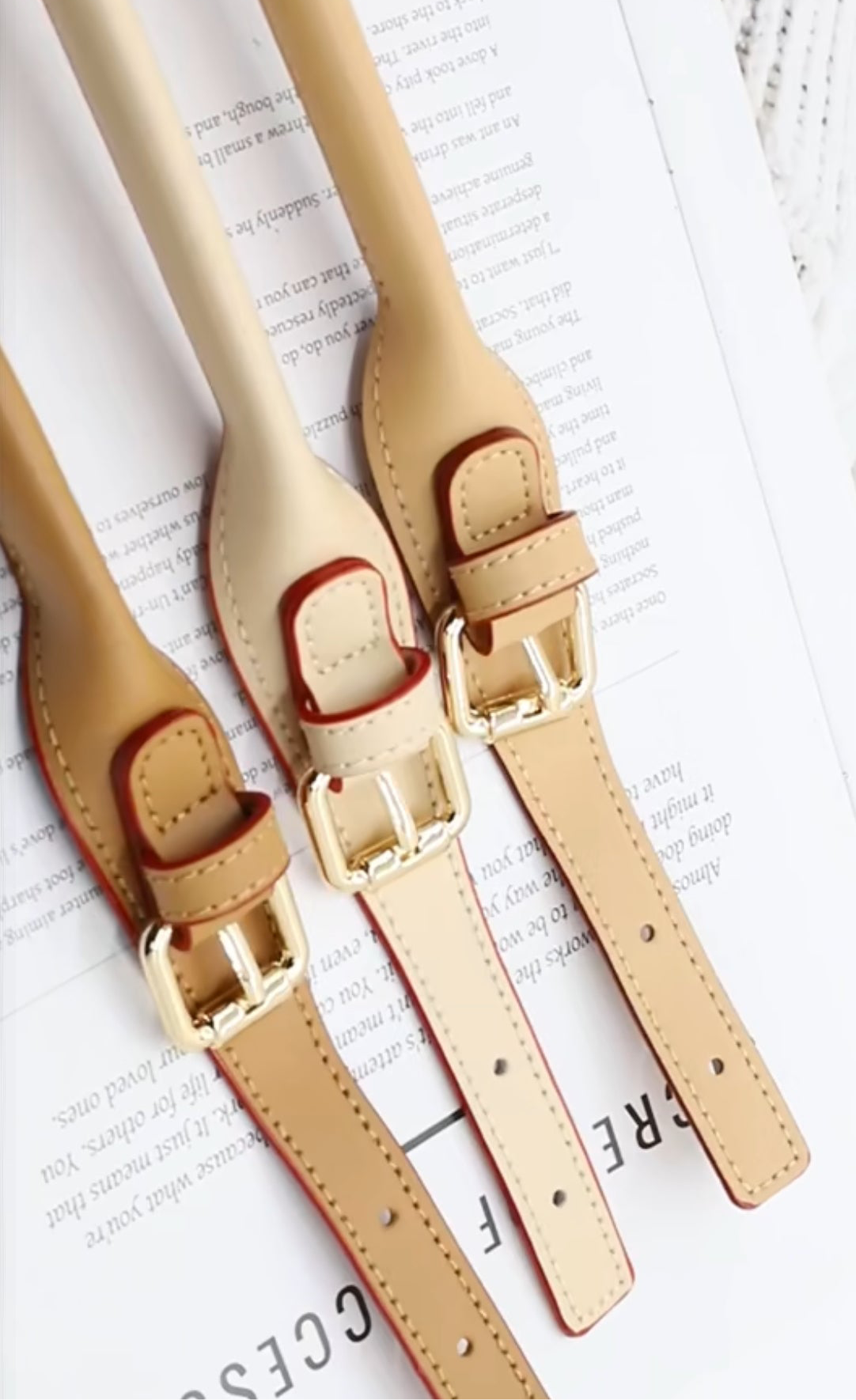 Replacement leather bag straps