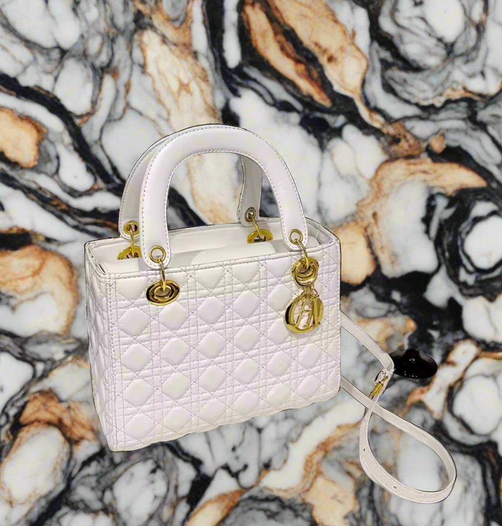 Structured square tote  “DIANA” bag