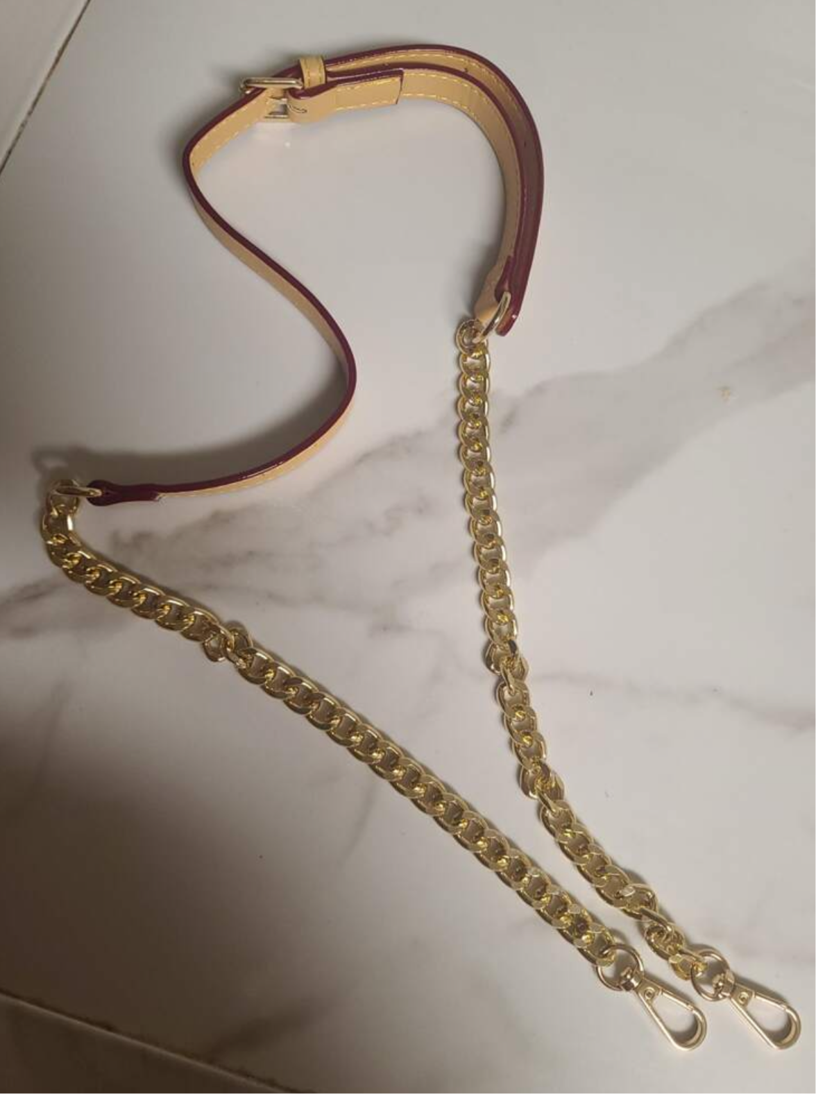 Adjustable long Leather purse straps