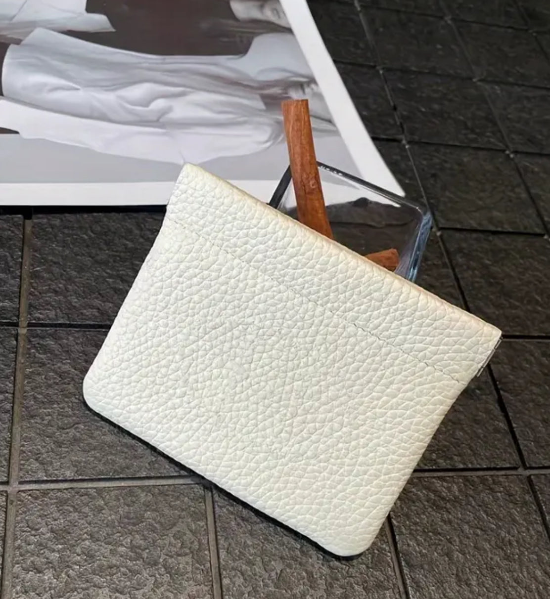 Soft leather coin pouches