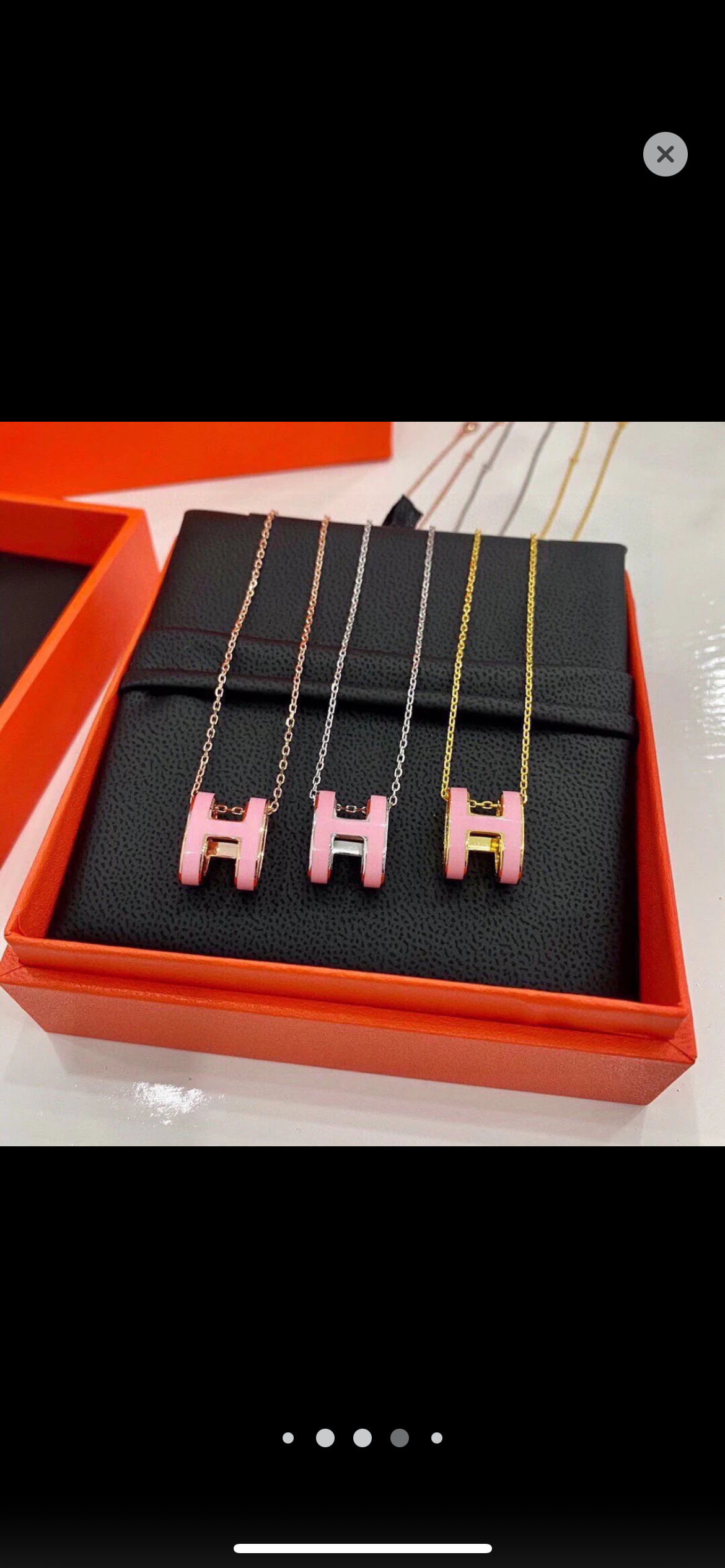 Bubble H chain necklaces