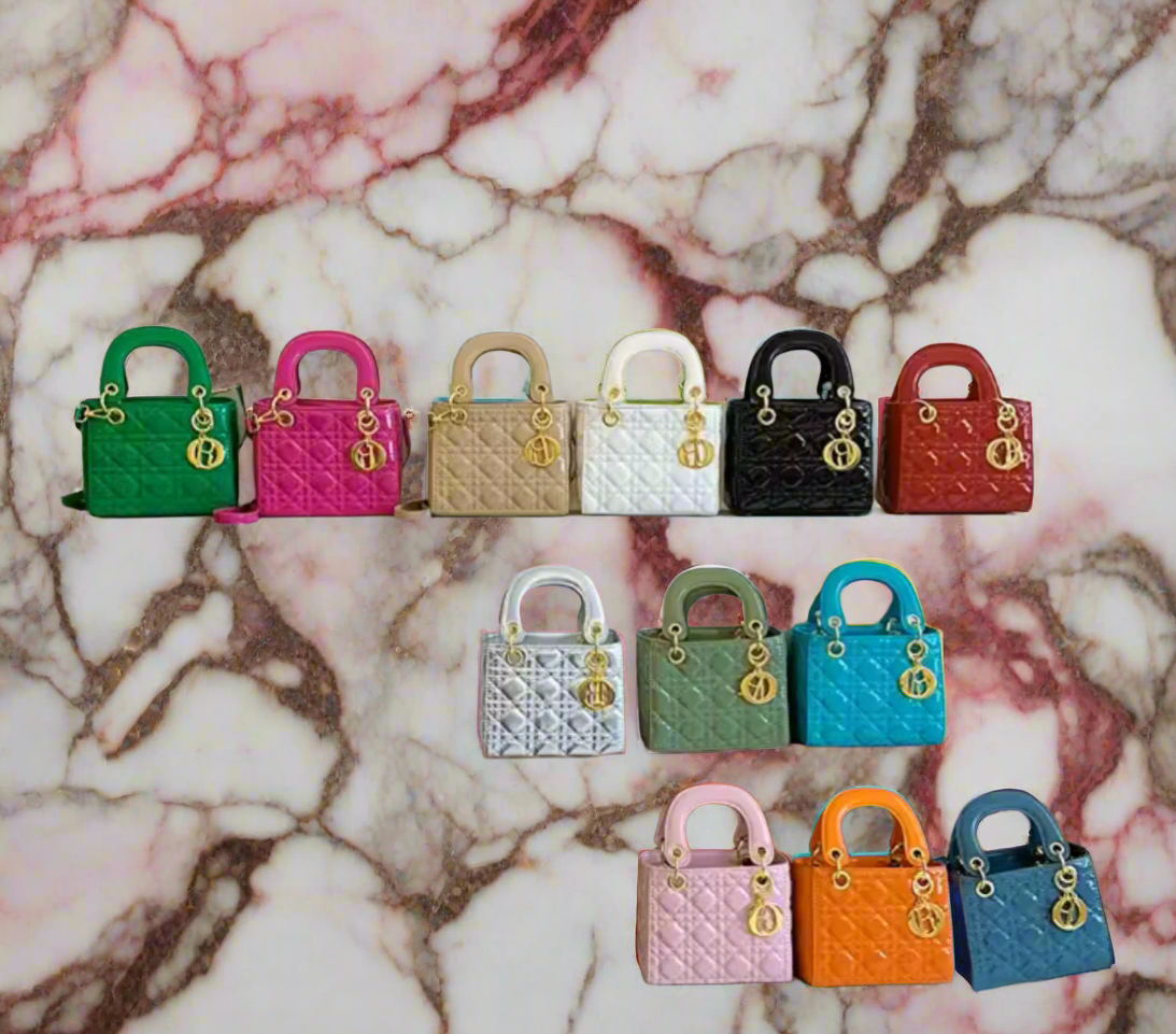 Structured square tote  “DIANA” bag