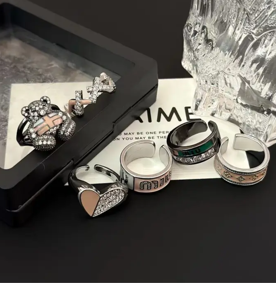 Stylish luxury brand rings
