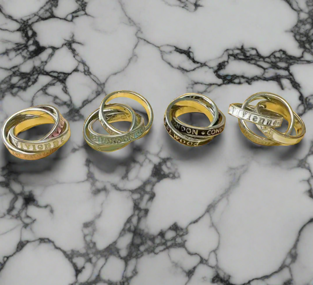 Stylish luxury brand rings (various)