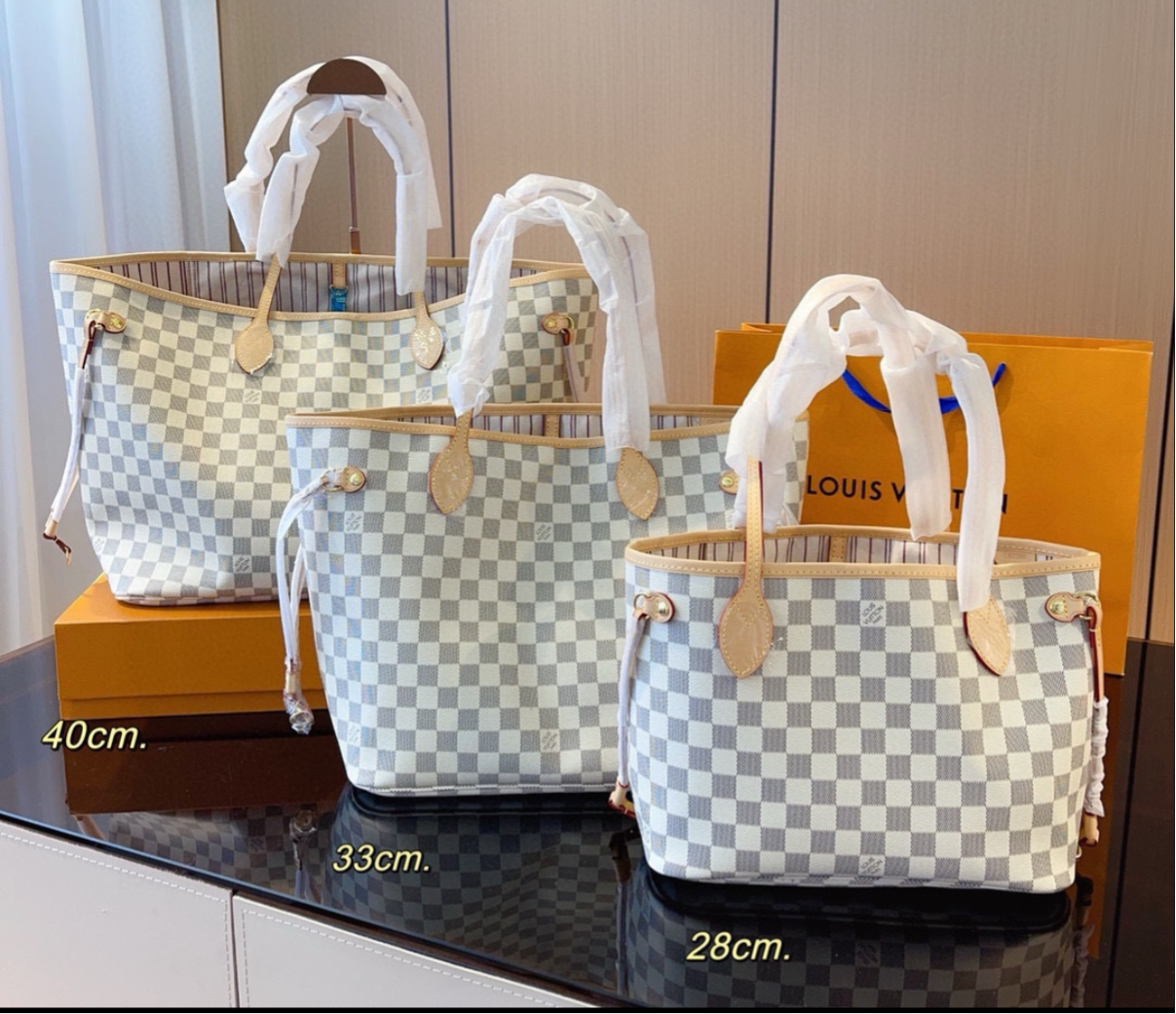 Classic NF tote bags, with matching zippered pouch