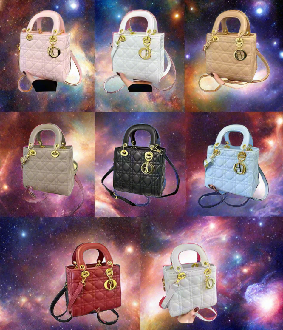 Structured square tote  “DIANA” bag