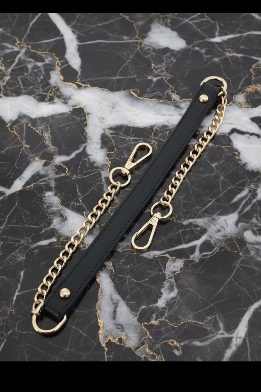 Adjustable long Leather purse straps