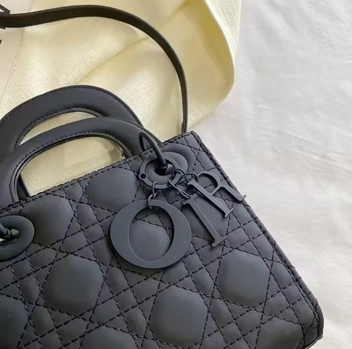 Structured square tote  “DIANA” bag