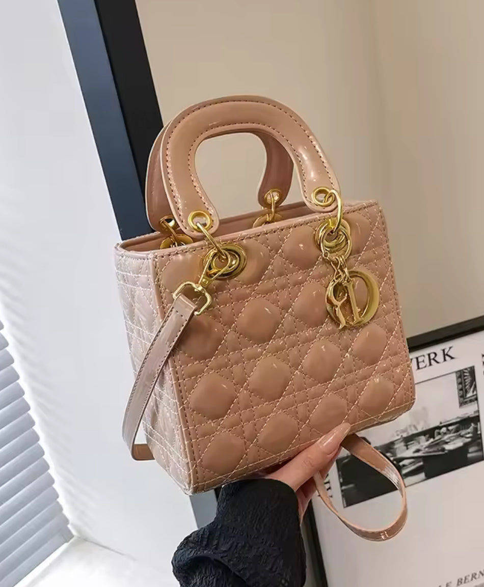 Structured square tote  “DIANA” bag