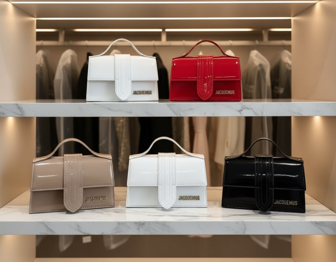 JAQ structured rectangular clutch / crossbody flap purse in many colors