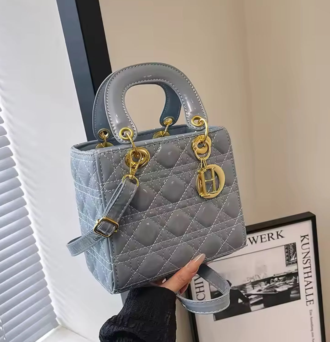 Structured square tote  “DIANA” bag