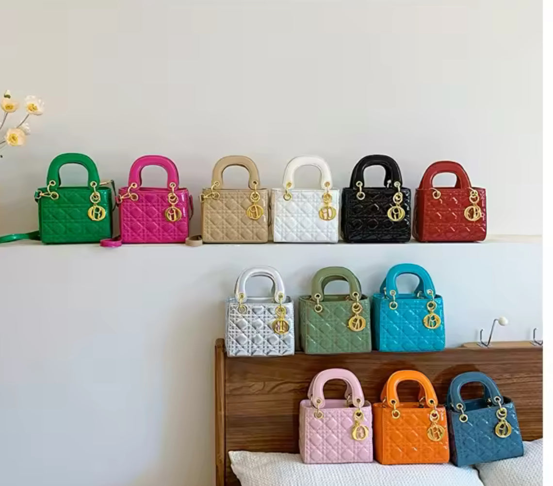 Structured square tote  “DIANA” bag