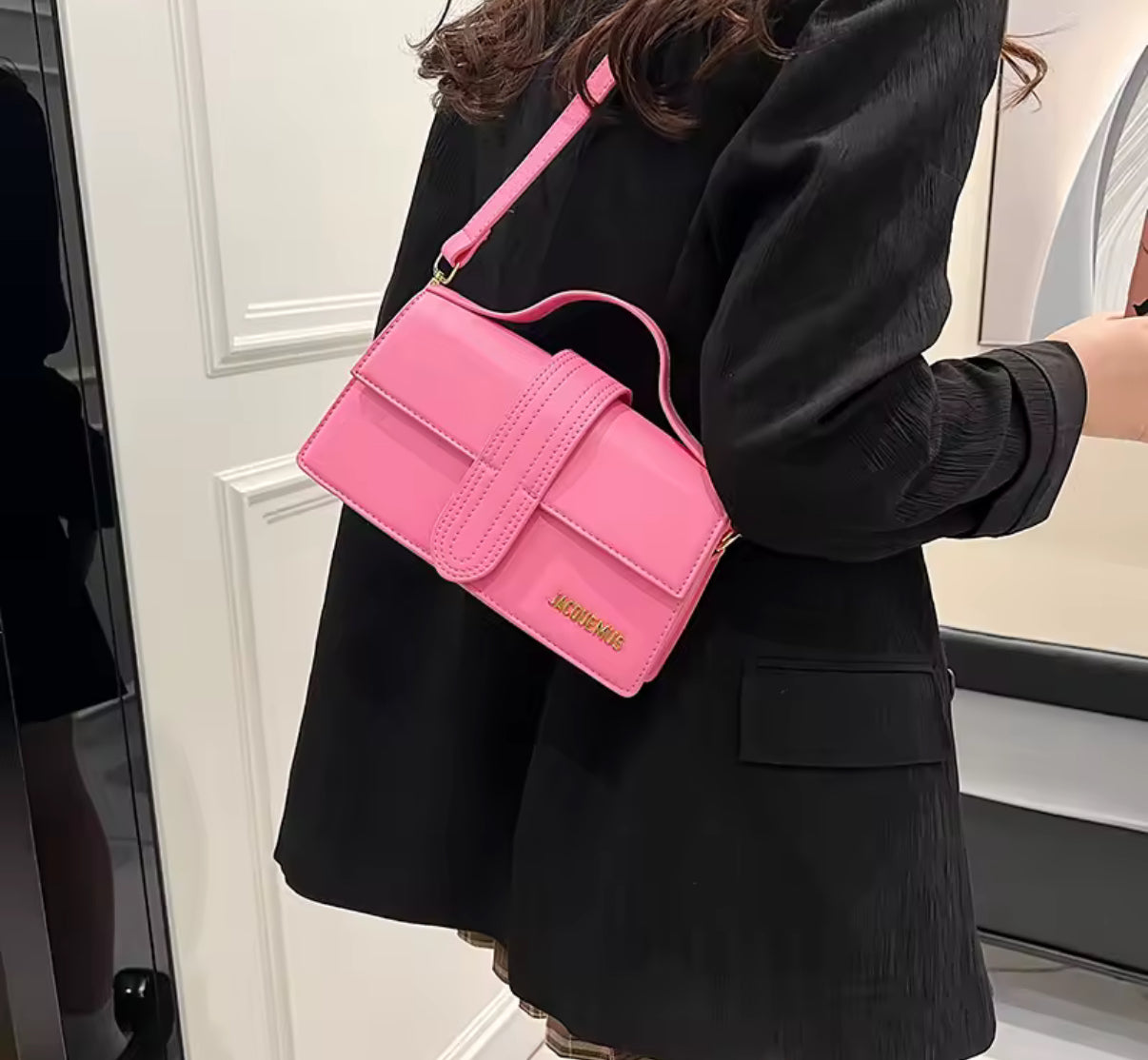 JAQ structured rectangular clutch / crossbody flap purse in many colors