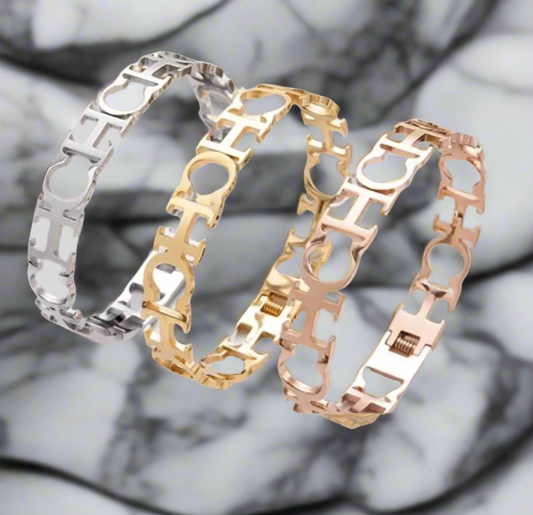 Hinged Lettered Bangles